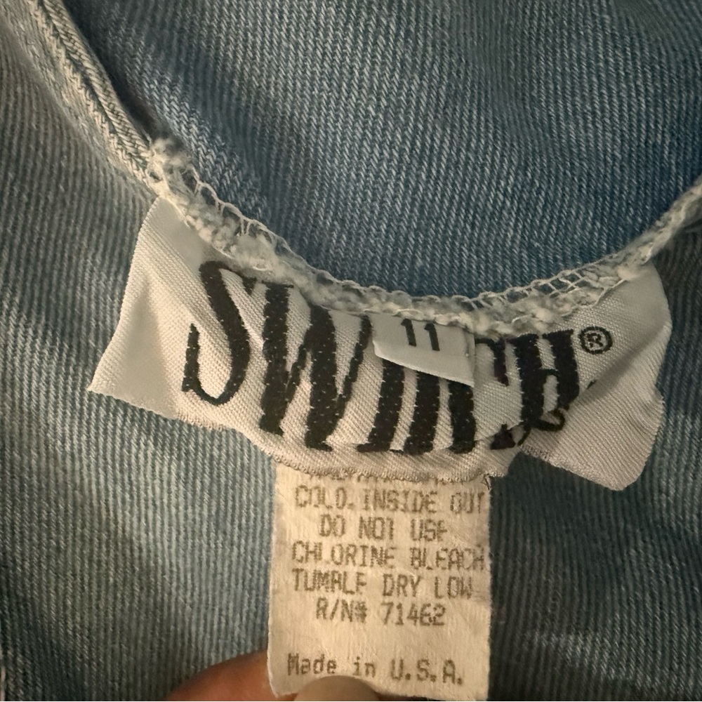 Switch VTG Denim Blue Dress Sz(11) - Picture 3 of 3